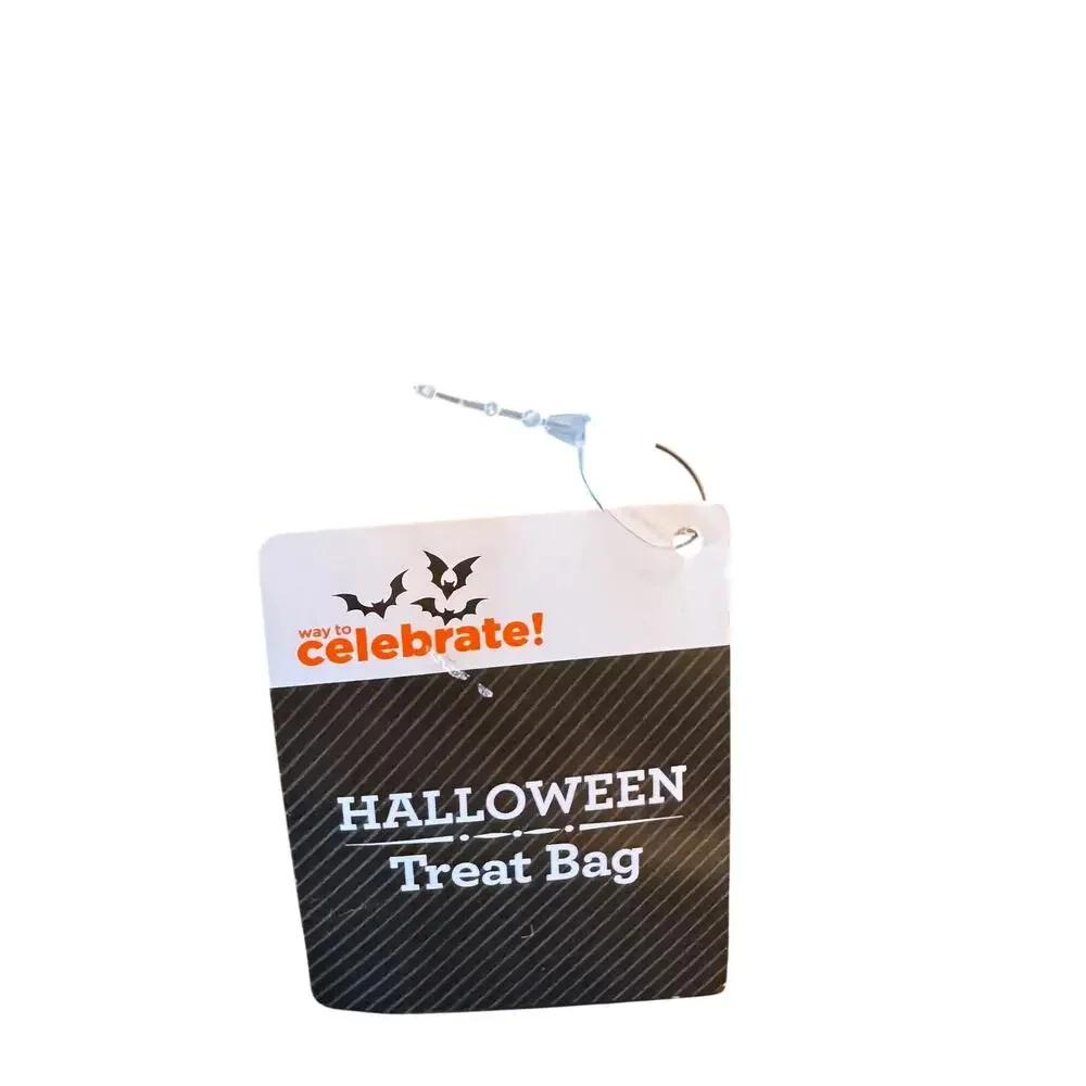 NWT Way to Celebrate Halloween black cat zippered treat bag fanny pack